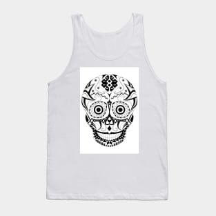 skull candy ecopop pattern in skeleton smile Tank Top